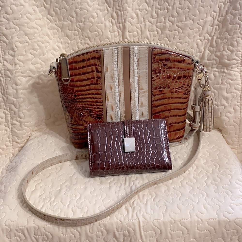Brahmin Purse and Matching Hato Hasi Wallet